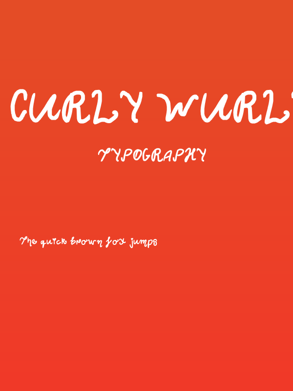 Curly Wurly Poster