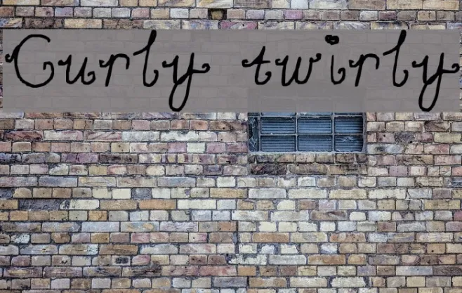 Curly twirly Example 1