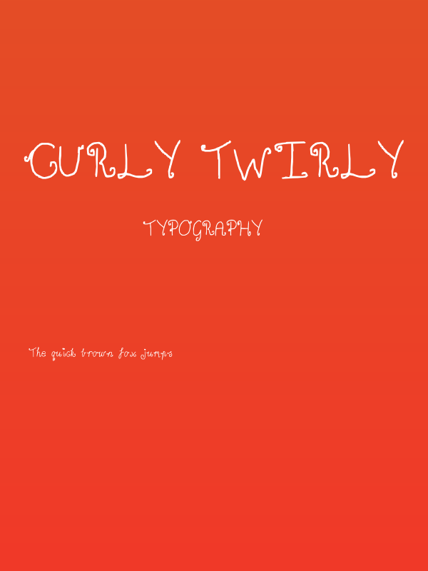 Curly twirly Poster