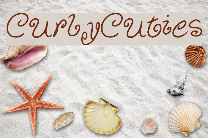 CurlyCuties Font examples