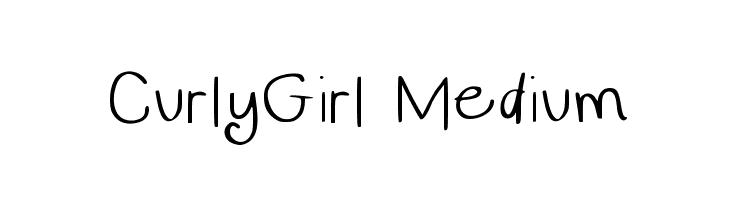 CurlyGirl Medium  免费字体下载