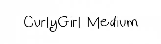 CurlyGirl Medium  font caratteri gratis