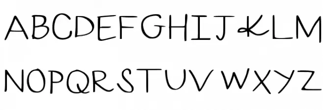CurlyGirl Medium フォント 大文字