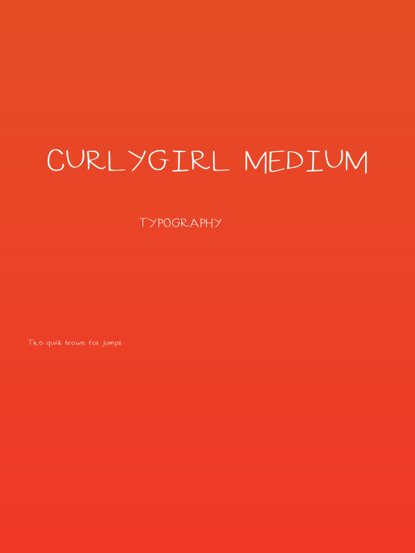 CurlyGirl Medium Poster