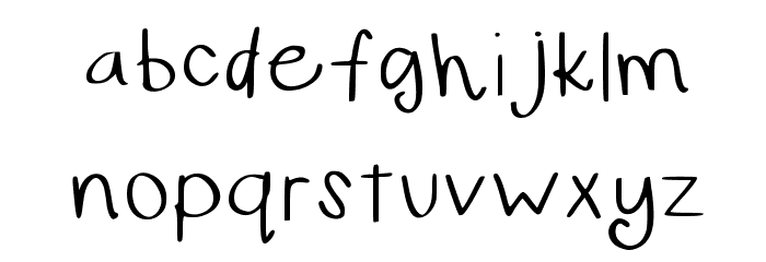 CurlyGirl Medium Font LOWERCASE