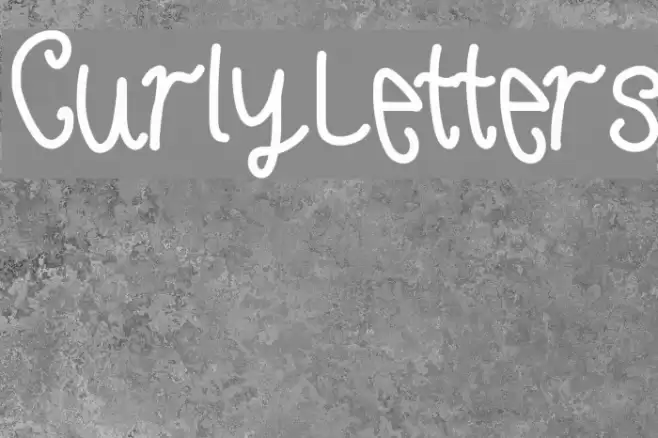 CurlyLetters Font examples