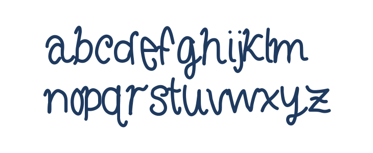 CurlyLetters Lowercase