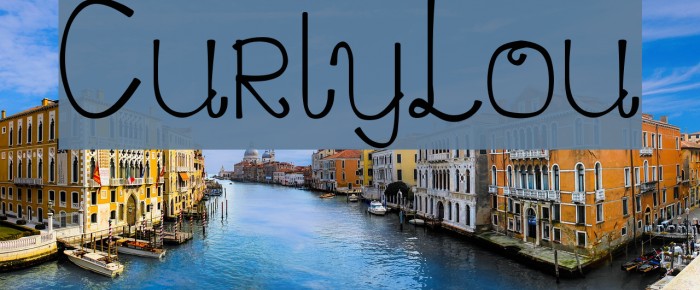 CurlyLou Font examples
