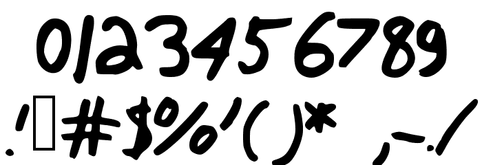CurlyQs Font OTHER CHARS