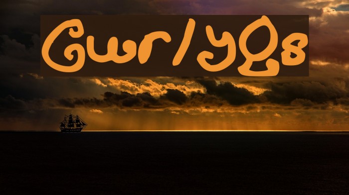 CurlyQs Font examples