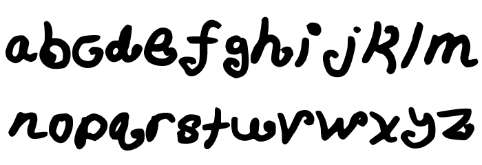 CurlyQs Font LOWERCASE
