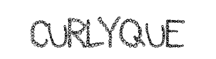 CurlyQue Font