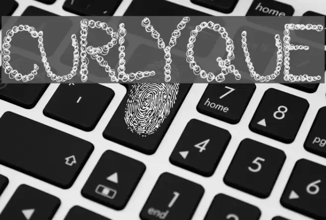 CurlyQue Font examples