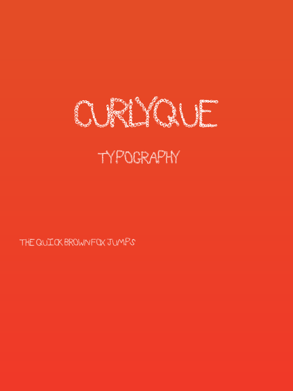 CurlyQue Poster
