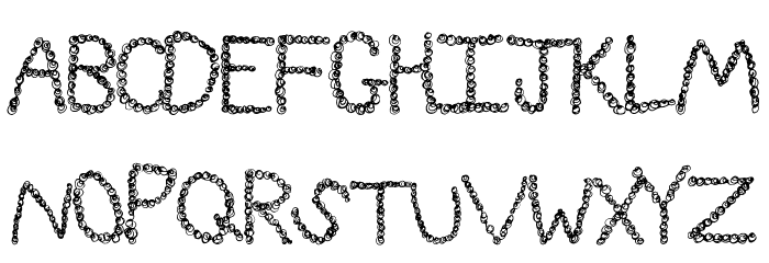 CurlyQue Font LOWERCASE