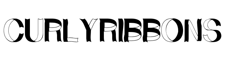 CurlyRibbons  フリーフォントのダウンロード