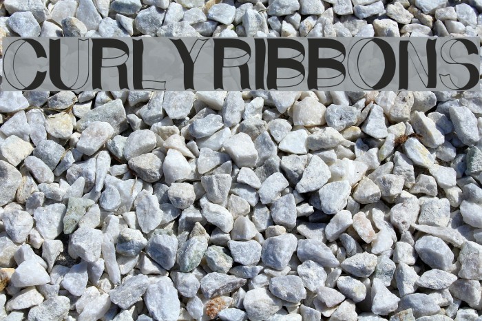 CurlyRibbons Font examples