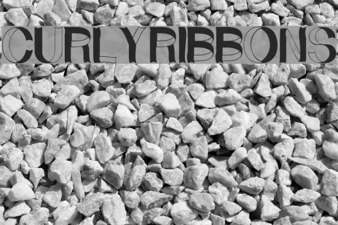 CurlyRibbons Шрифта examples