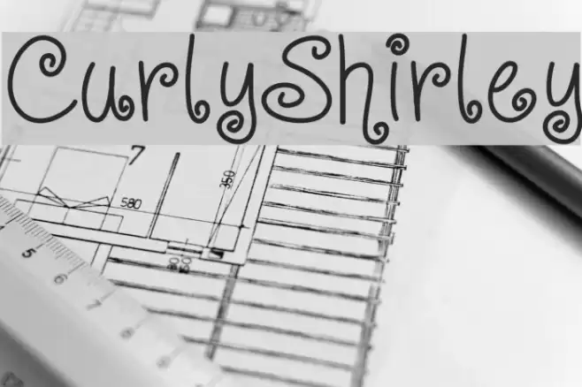 CurlyShirley Font examples