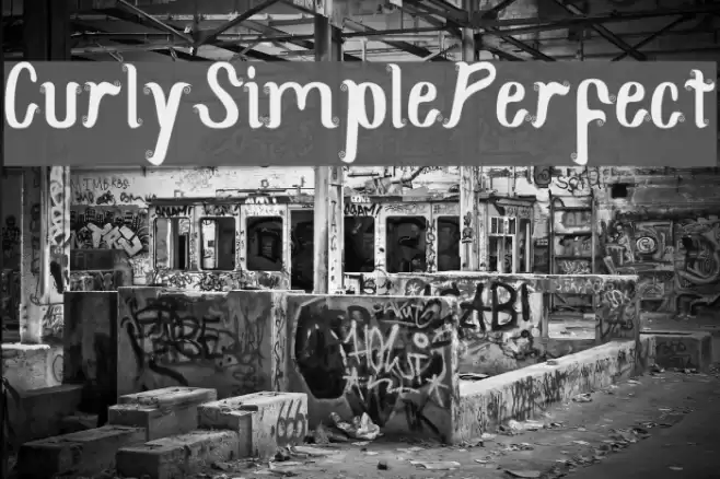 CurlySimplePerfect Font examples