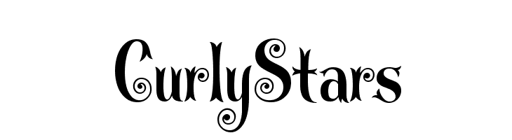 CurlyStars Font