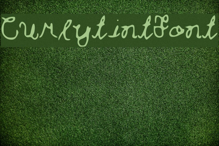 Curlytint_Font Example 3