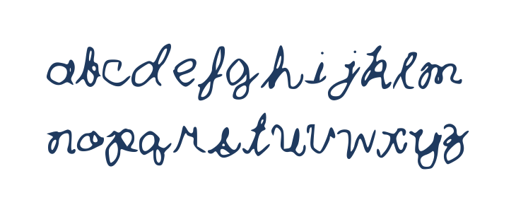 Curlytint_Font Lowercase