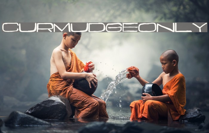 Curmudgeonly 字体 examples
