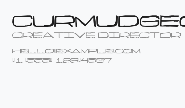 Curmudgeonly Business Card