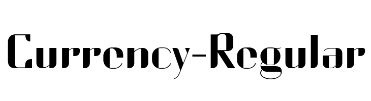 Currency-Regular  Frei Schriftart Herunterladen