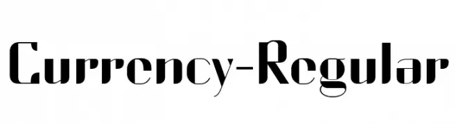 Currency-Regular  Frei Schriftart Herunterladen