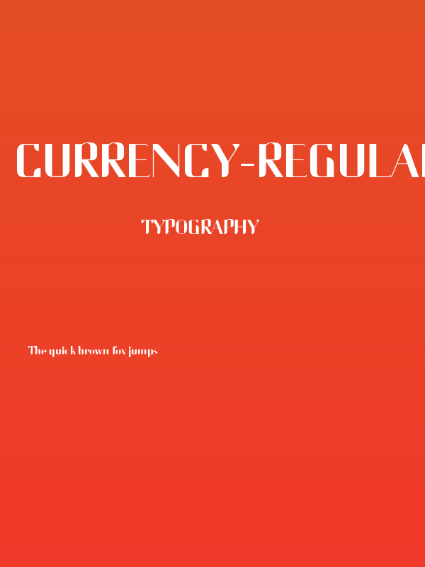 Currency-Regular Poster