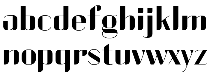 Currency-Regular Font LOWERCASE