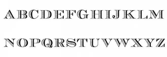 Currency Regular フォント 大文字