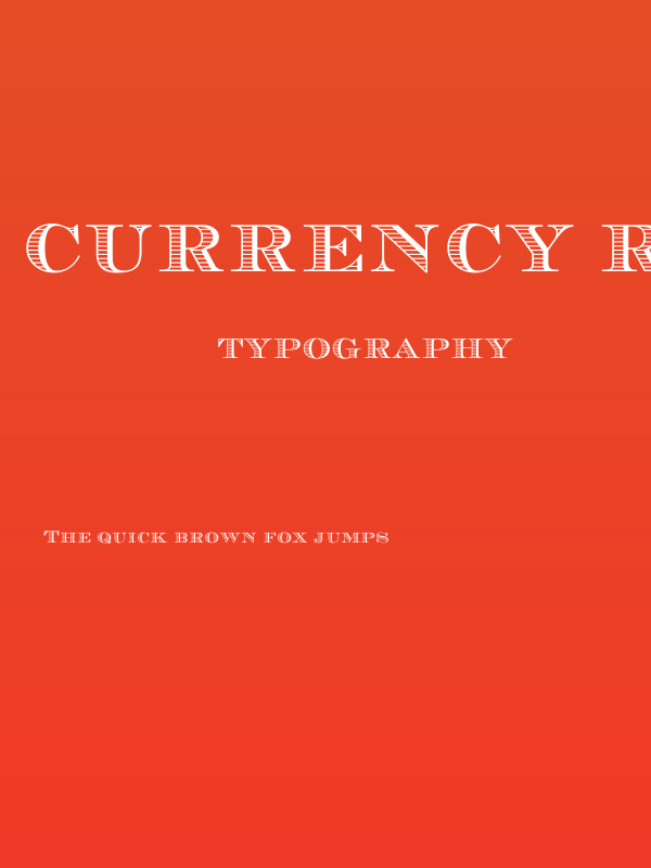 Currency Regular Poster