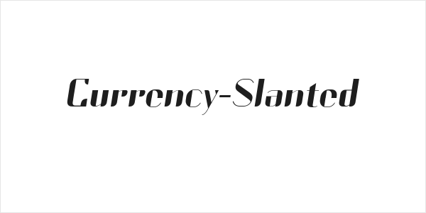 Currency-Slanted Logo