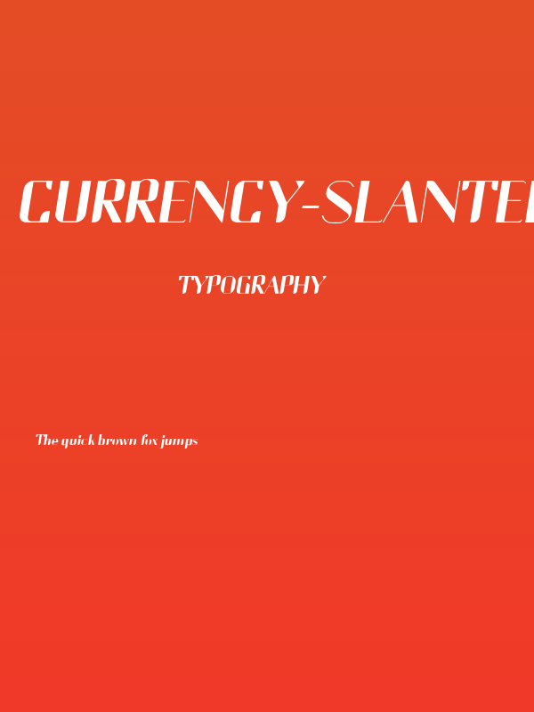 Currency-Slanted Poster