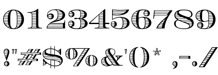 Currency Font OTHER CHARS