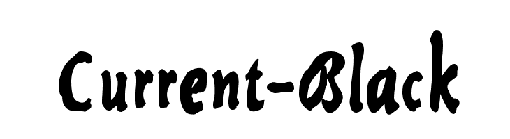 Current-Black  font caratteri gratis