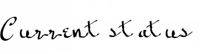 Current status  Frei Schriftart Herunterladen