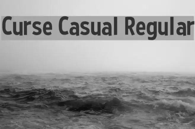 Curse Casual Regular Font examples