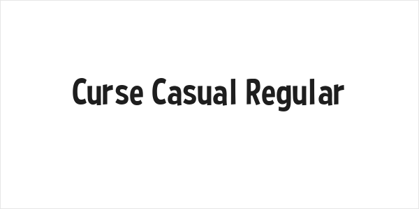 Curse Casual Regular Logo