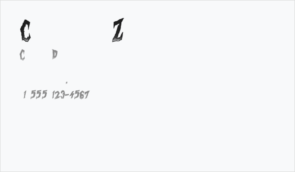 Curse of the Zombie Business Card