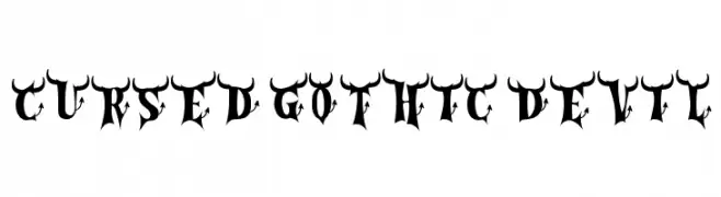 Cursed Gothic Devil  नि: शुल्क फ़ॉन्ट्स डाउनलोड