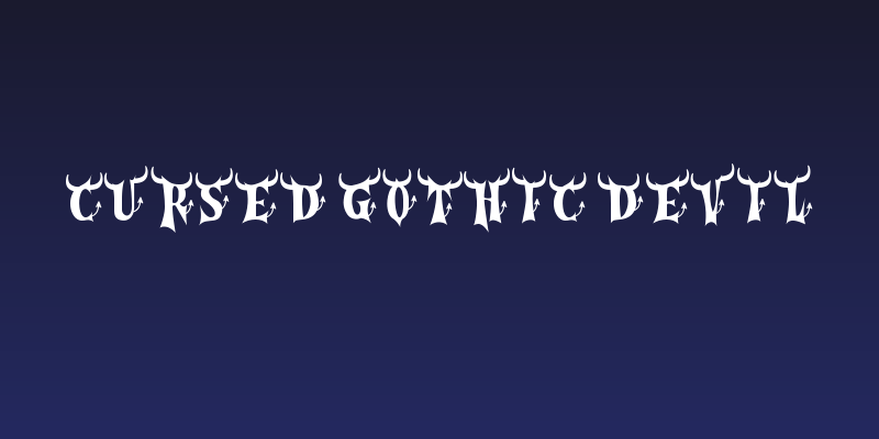 Cursed Gothic Devil Social Header