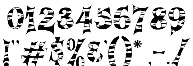 Cursed Gothic Mummy Caratteri ALTRI CARATTERI