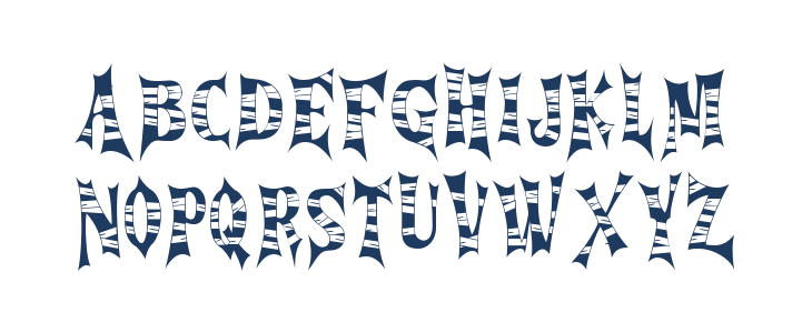 Cursed Gothic Mummy Lowercase