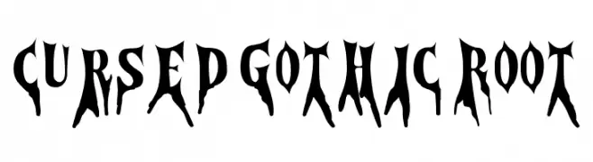 Cursed Gothic Root  नि: शुल्क फ़ॉन्ट्स डाउनलोड