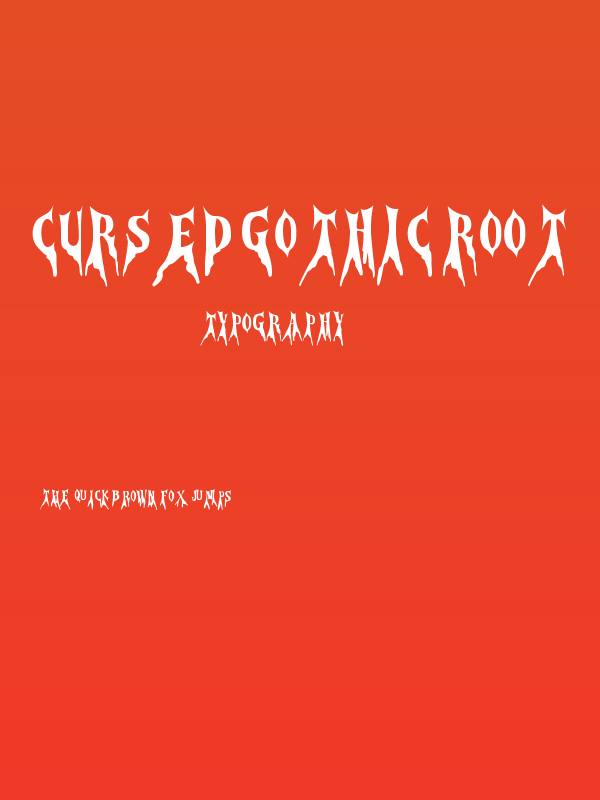 Cursed Gothic Root Poster