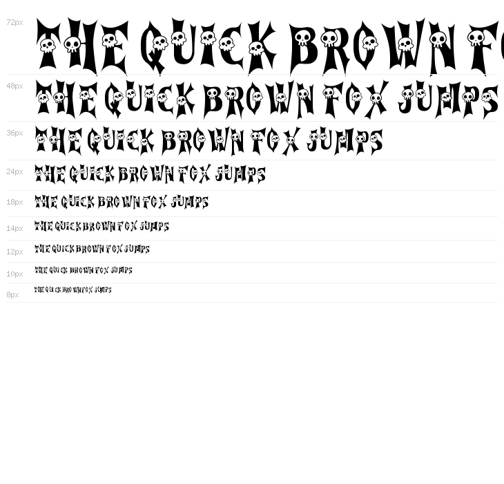 Cursed Gothic Skull Waterfall